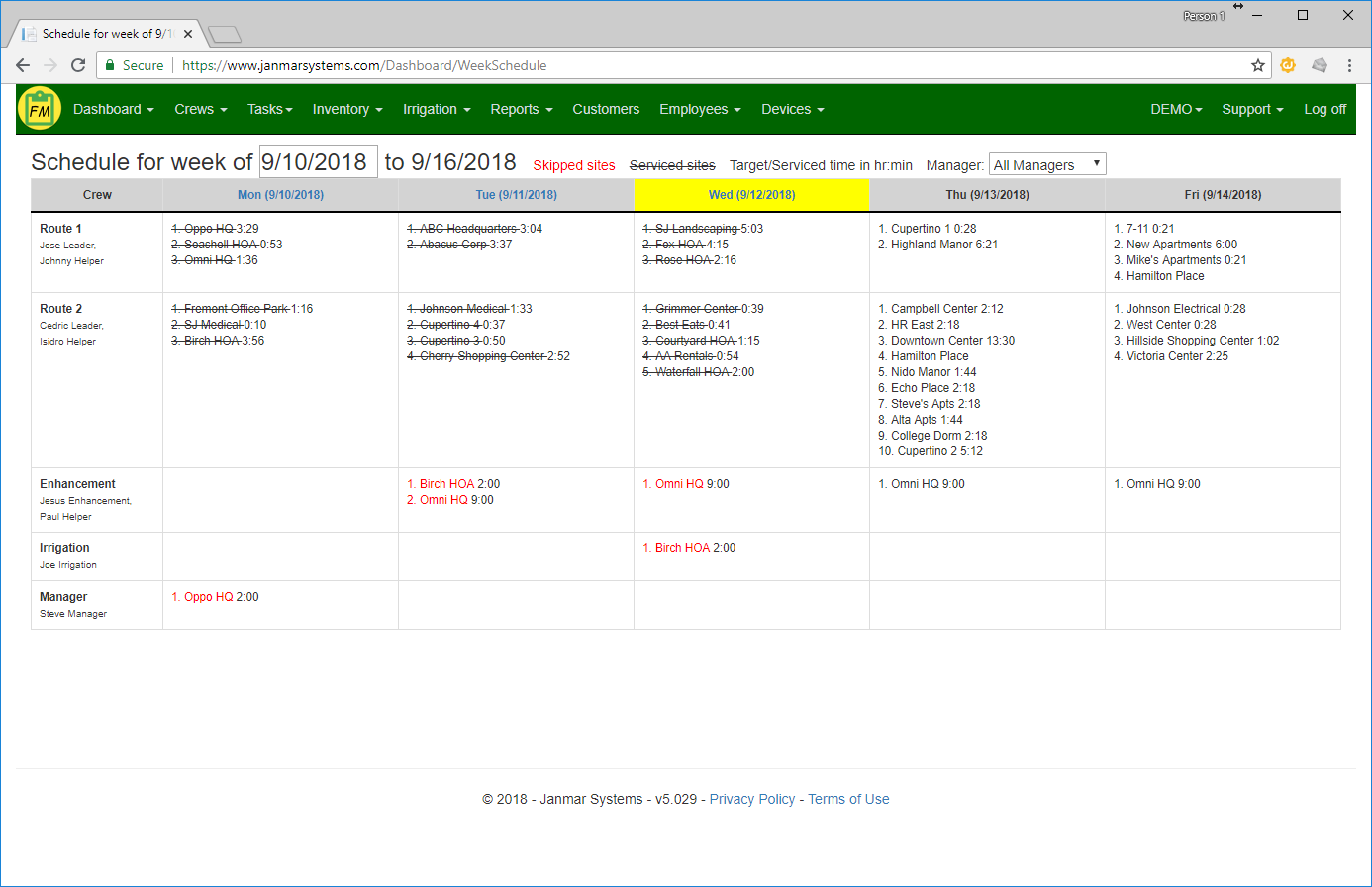 screenshot of Field Service Cloud
